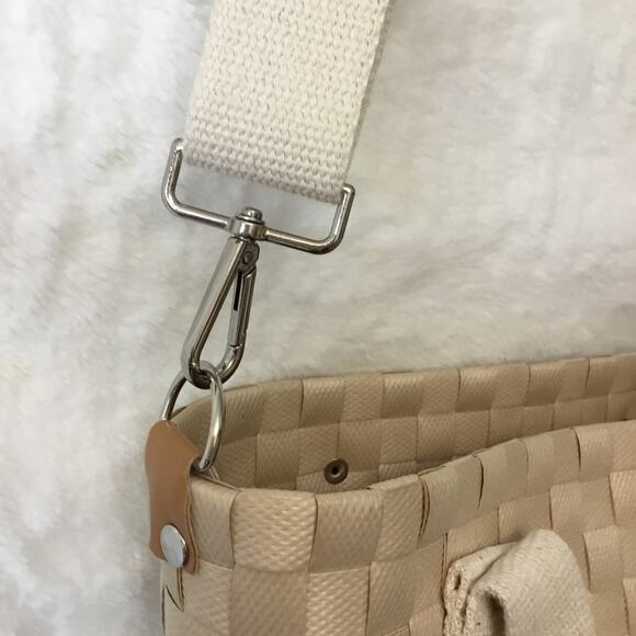 Beige Handwoven Crossbody Shoulder Bag - Picture 8 of 16